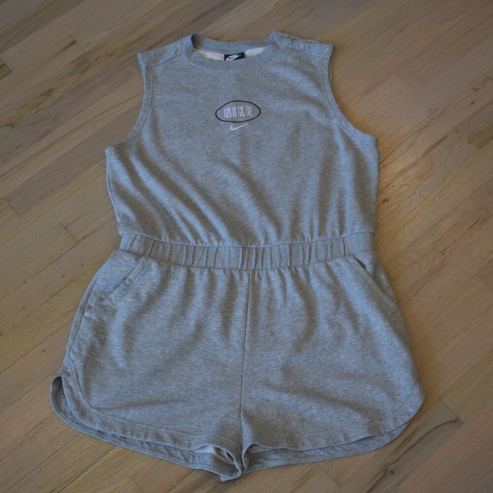 Nike Women's Sweatsuit One Piece Sleeveless Romper Shorts